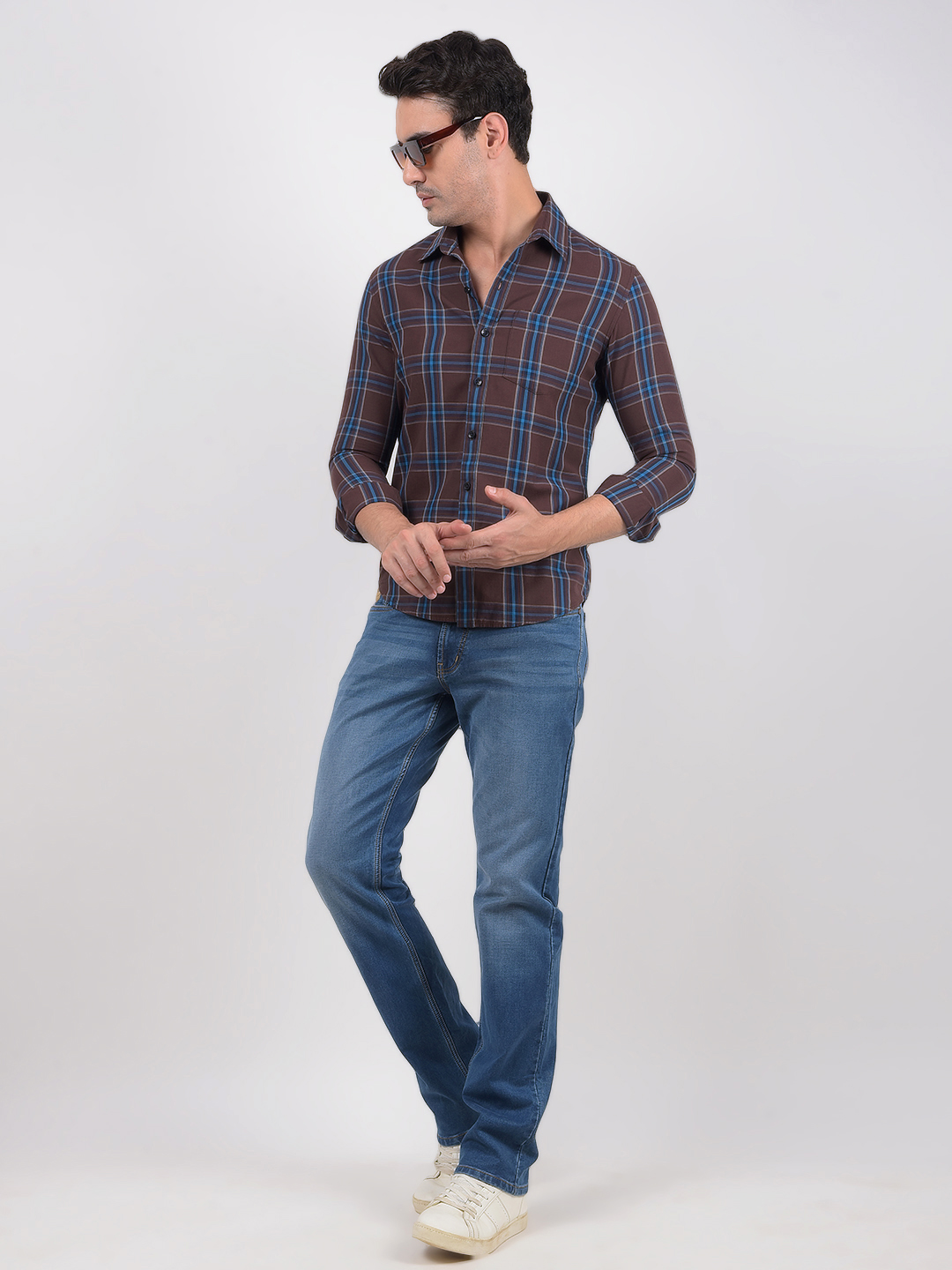 Numero Uno Men Solid Blue Jeans